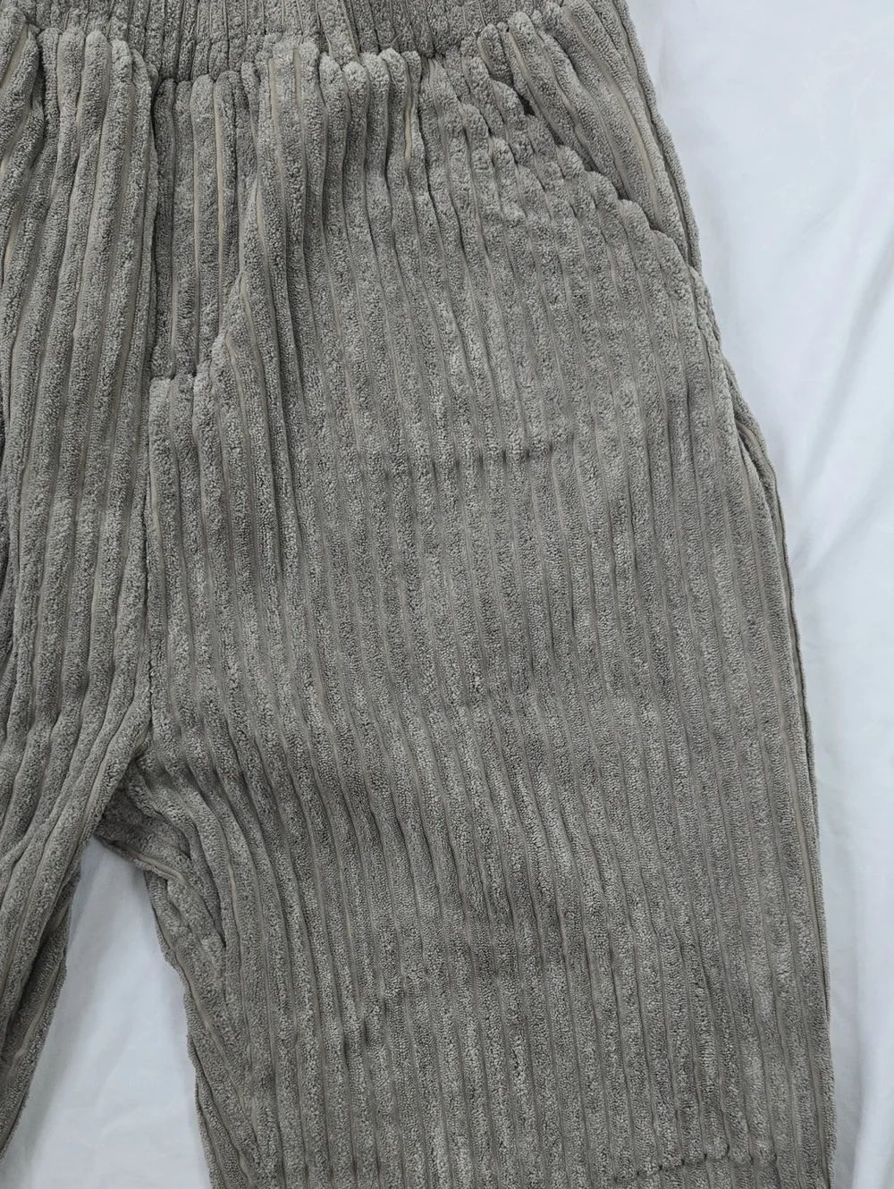 Men's/Unisex Japanese Style Grey Corduroy Street Style/Skater Pants Ankle Length